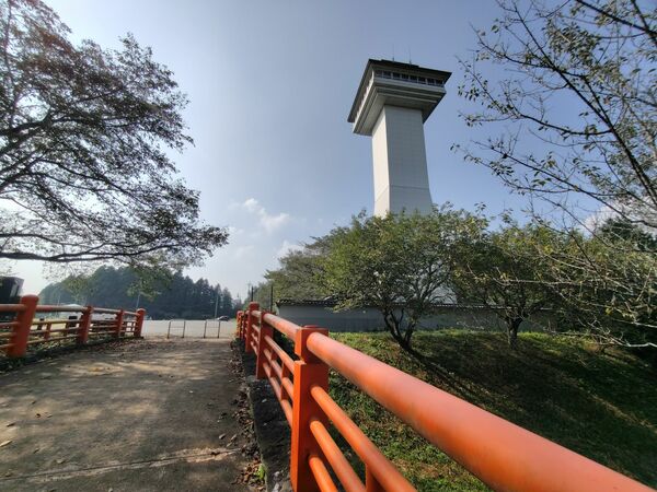 喜連川のシンボル的存在である「スカイタワー」＝８月下旬、さくら市喜連川