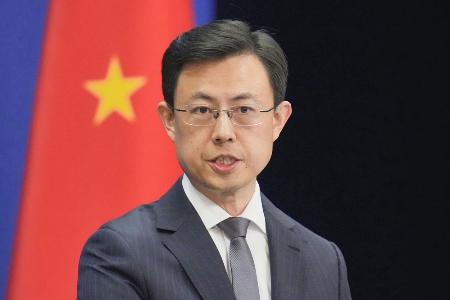 　中国外務省の郭嘉昆副報道局長＝２０日、北京