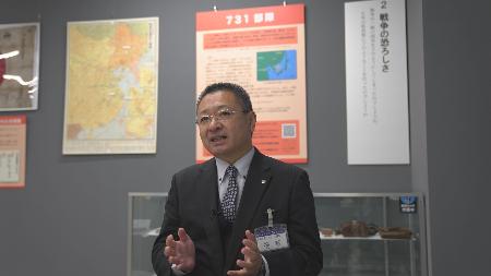 飯田市教育委員会の後藤武志課長＝２０２４年１１月２２日、長野県飯田市