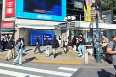 LIVE BOARD、渋谷スクランブル交差点に面したイベントスペース三…