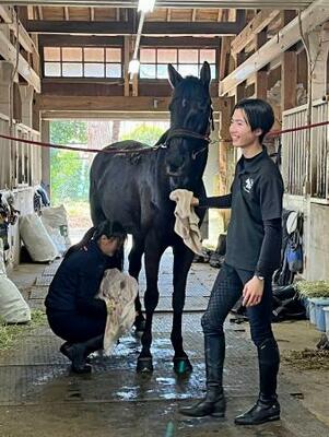 学習院大の厩舎=東京都豊島区