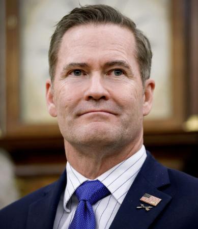 ウォルツ前米大統領補佐官(ゲッティ=共同)
