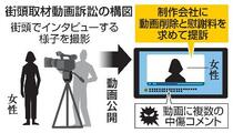 街頭インタビュー動画で中傷被害
