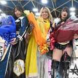 プロレス３姉妹、下野で凱旋試合　華麗な技を披露　観客500人が声援