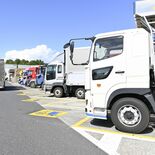 大型車休憩に５区画確保　東北道下り線佐野ＳＡ駐車場　県内４カ所目