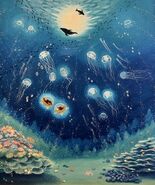 アートホテル大阪ベイタワー 海洋生物と猫の物語を描くアーティスト「眞白…