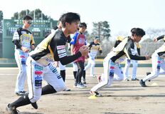 リーグ優勝へ闘志　栃木ＧＢがキャンプイン