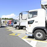 大型車休憩に５区画確保　東北道下り線佐野ＳＡ駐車場　県内４カ所目