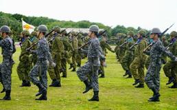 陸自与那国駐屯地１０年で式典