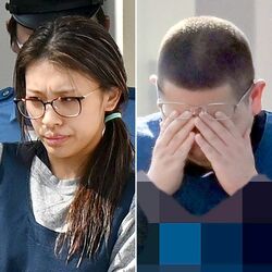 上三川の強盗殺人　指示役の夫婦を送検・護送
