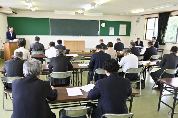 福田知事を支援する会の設立総会＝22日午前、那須烏山市初音