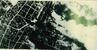 １９４５年４月１２日、空襲を受ける保土谷化学工業郡山工場（郡山市所蔵＝米国立公文書館提供）