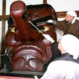 平穏な新年願い、「大天狗面」のほこり払う 大田原・光丸山法輪寺