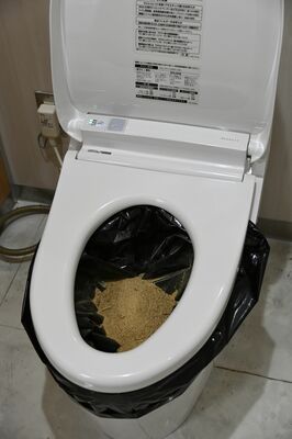 コンポストイレの使用方法のイメージ