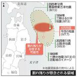 【三陸沖地震】震源域近くに割れ残りか