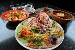 彩り豊か 巨大プレート