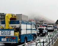 阿蘇山火口、不明ヘリの捜索続く