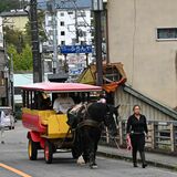 塩原名物「トテ馬車」が５年ぶりに復活　秋の温泉街を１キロ運行　那須塩原