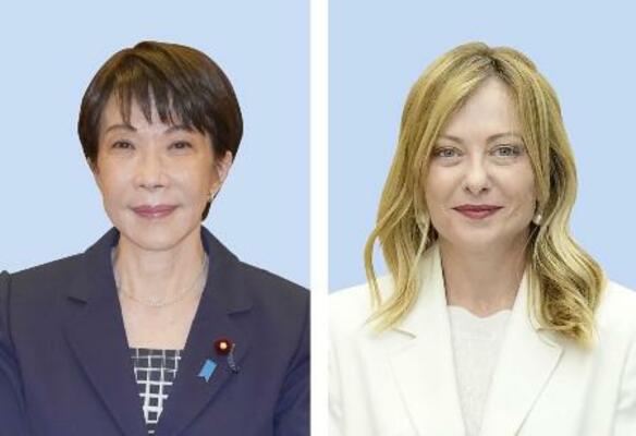 高市早苗首相、イタリアのメローニ首相