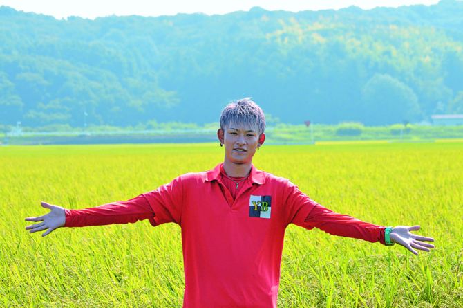ふるさとを「農業でさらに盛り上げたい」と話す吉田さん