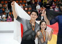 フィギュア、三浦・木原組は２位