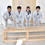 地域への思い詰め込んだベンチ 真岡工業高生が製作、monacaへ寄贈 「座って会話弾ませて」