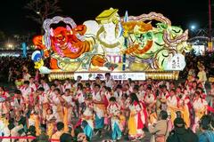 青森ねぶた、台湾で披露