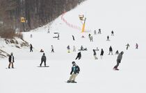 宣言追加　初の週末　那須塩原のスキー場