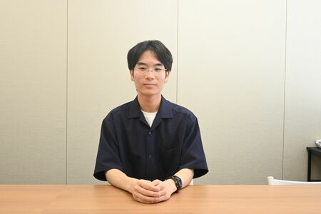 東京大に現役合格した松本脩佑さん＝15日午後、白鴎大学足利高校