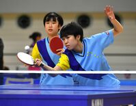 青藍泰斗、卓球団体で男女ともＶ　県高校新人スポーツ