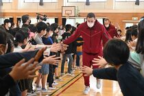 ３人制バスケ・メダリストと交流
