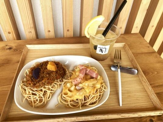いも家ｋａｎｅｋｉが提供している「グルテンフリー芋パスタ２種盛」