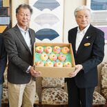 旬のリンゴをＰＲ　矢板の農家が知事訪問　市の魅力も“アップ”ル