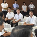 「応援されて幸せ」　甲子園16強入りの石橋が知事表敬　熱戦を報告