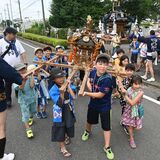 子どもみこしも登場　下野・古山の夏祭りに500人