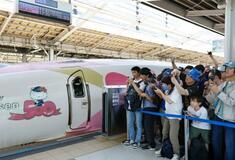 ＪＲ西、キティ新幹線が運行終了