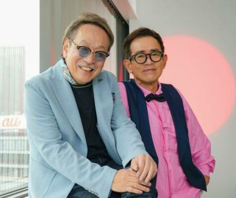 　ルパン三世役の栗田貫一（右）と偽ルパン役の堀内賢雄