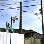 交通安全願い、かつての町シンボル煙突を解体　茂木の阿部酒造店　敷地提供…
