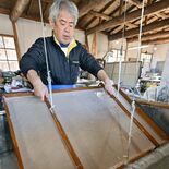 卒業証書の和紙作り大詰め　那須烏山の福田製紙所、卒業シーズンへ心込め