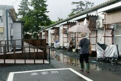 仮設の半数、洪水浸水区域に建設