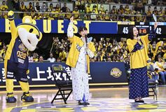 NHK「風、薫る」主演2人がブレックス戦に登場　バスケ初観戦、ブレアリの熱気に圧倒