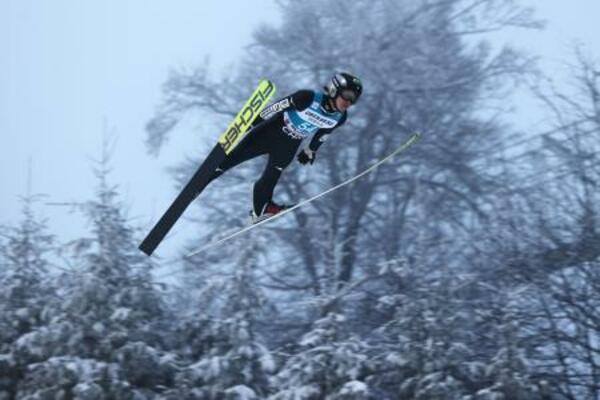 　２位に入った二階堂蓮＝１月３１日（ロイター＝共同）
