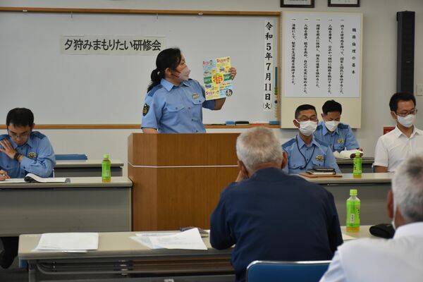 感謝状贈呈式後に行われた研修会