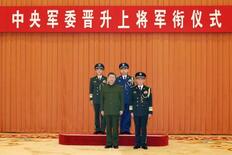 中国軍、２人が上将昇格