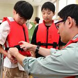 川に潜む危険学ぶ　大田原・両郷中央小で県大田原土木事務所が出前講座