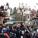 「盛り上がって元気100倍」　真岡・大前神社で例大祭　はしご乗りやぶっつけに歓声