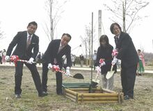 日米友好のシンボルの桜　さくら・勝山公園に植樹【動画】