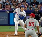 大谷二塁打、ドジャースは黒星