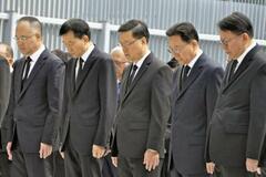 香港火災、政府トップが追悼