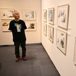 「ツナガル★えほん展」に作家・内田麟太郎さん来訪　「戦争の不安や違和感…